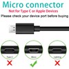 Rahhaze Replacement Micro USB Charging Cable Cord for Simple Human