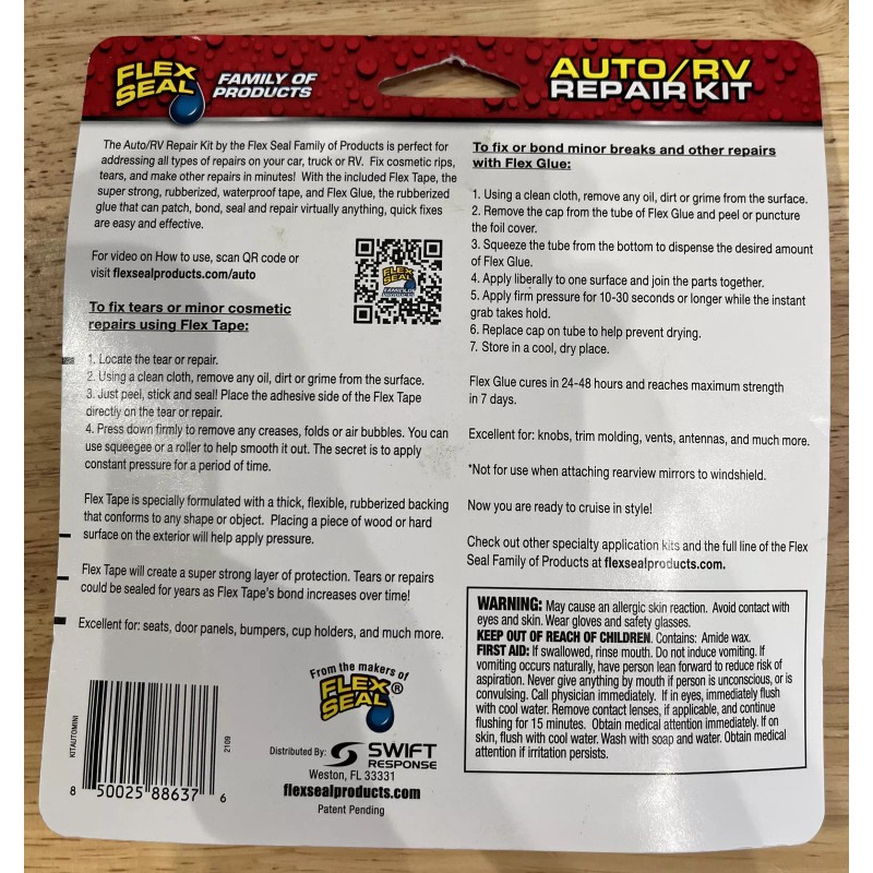 Flex Seal Family of Products Auto/RV Repair Kit