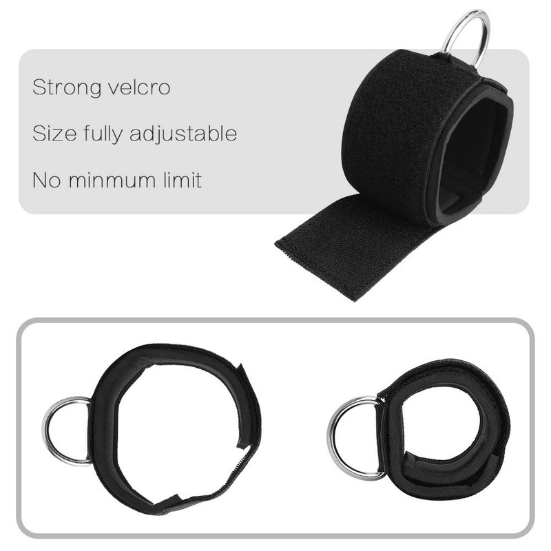 Vishusju Ankle Strap Neoprene Padded Fitness Wrist Cuff with D