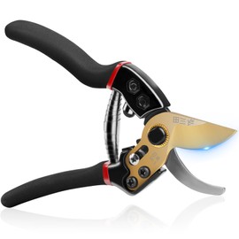 SinRenn Pruning Shears, Garden Shears, Pruning Shears, SK-5 Alloy Steel, Flower Scissors, Garden Shears, Complete Lock, Ergonomic, Easy to Grip, Fruit Trees, Garden Tree Pruning, Mat, Non-slip Handle,