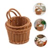 CIYODO 2pcs Woven Storage Basket Wall Hanging Fruit Basket for