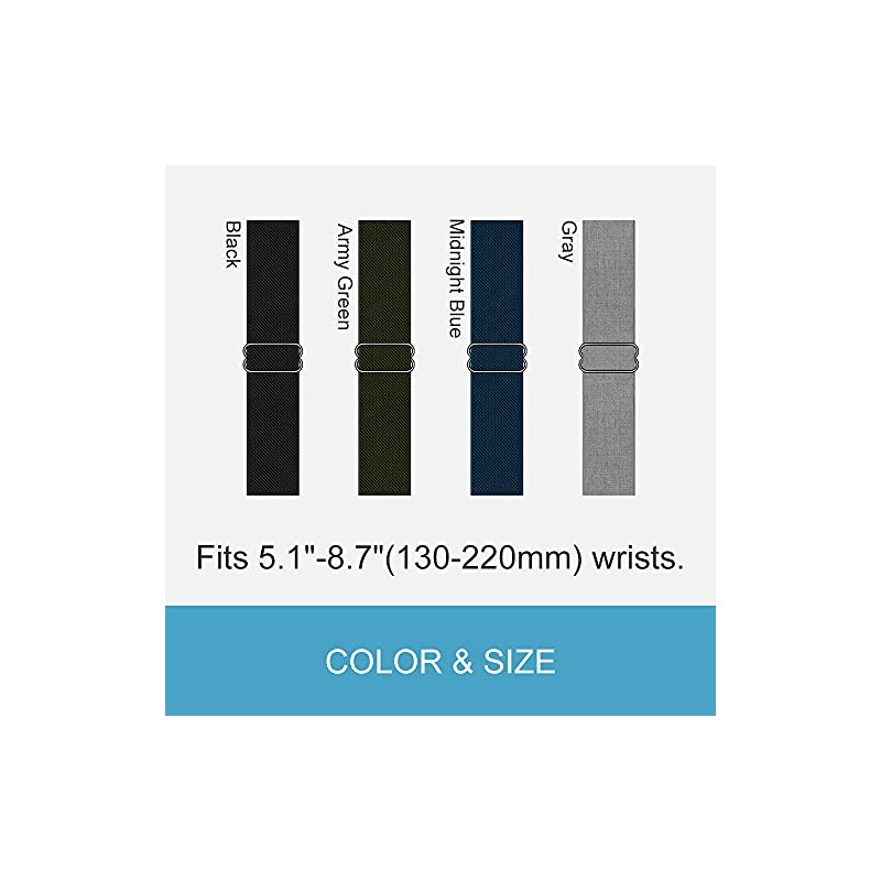 C2D JOY Stretchy Loop Nylon Strap Compatible with Garmin Approach