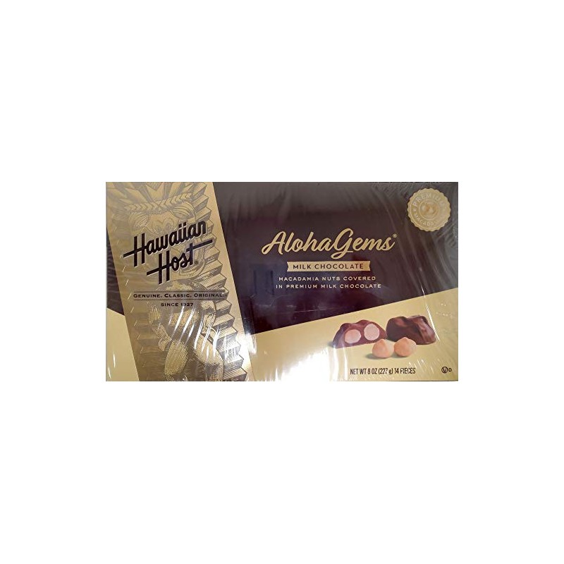 Hawaiian Host Milk Chocolate Covered Macadamia Nuts 8 oz (227
