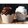 Burlap Cupcake Wrappers for Weddings, Birthday Parties, Anniversary Celebrations, Bridal