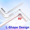 Pndeyo 5pcs Square Head Wrench Set, L Shaped Square Key