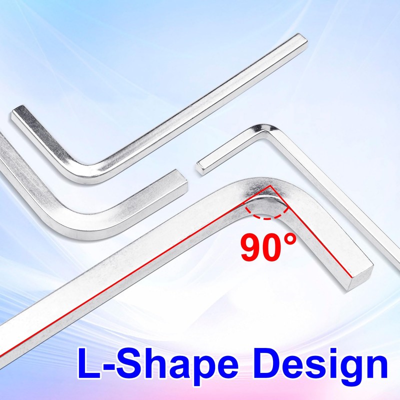 Pndeyo 5pcs Square Head Wrench Set, L Shaped Square Key