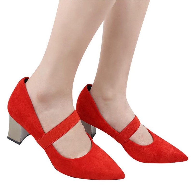 PACKOVE 5 Pairs Shoe Straps Elastic Shoelaces High Heel Removable