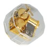 Music Box Polygon Shape Transparent Golden Relaxing Acrylic Metal Clear