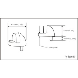 QCAA High Dome Floor Door Stop, 1-11/16" x 1-3/16", Zinc Die Cast, Satin Nickel, 2 Pack, Made in Taiwan