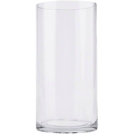 PEPAXON Clear Glass Cylinder Vase Decorative Vase for Flower Tall Flower Vase Flower Container for Home and Events (20x10x10cm)