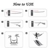 2Pcs Adjustable Anti-Gravity Chrysanthemum Swing Flying Stretch Belt Rope Climbing