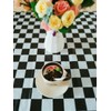 BRICHBROW Pcs of 3 Premium Plastic Checkered Flag Tablecloths Picnic