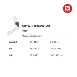 G-Form Youth Shockwave Fastpitch Elbow Guard - Softball Elbow Pad for Girls - Washable Protective Guard for Girls - Flexible & Breathable Elbow Sleeve Guard - Black, Youth