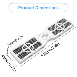 S SMILEFIL 3 Pack AF-2 RAF-2 Replacement Refrigerator Air Filter Compatible with Frigidaire PureAir Refrigerator Air Filter
