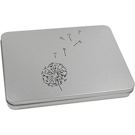 220mm 'Dandelion Seeds' Metal Hinged Tin/Storage Box (TT00055521)