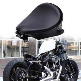 Custom Black Motorcycle Cushion Spring Solo Seat Baseplate Mounting Bracket Kit for Sportster XL1200 883 48 Dyna Softail Fatboy Custom
