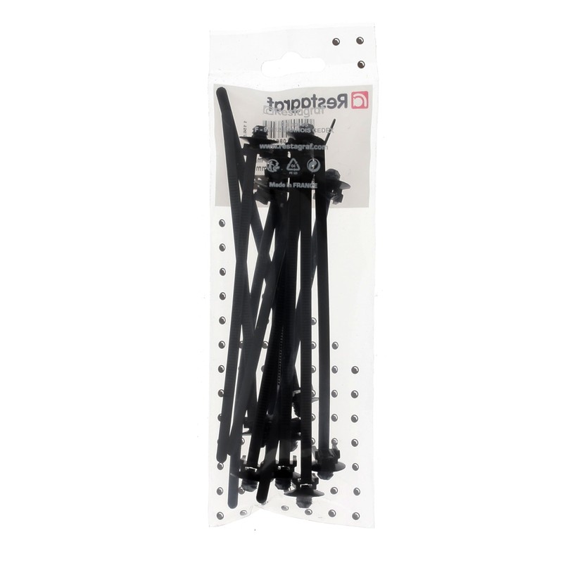 12 x Black Anchor Neck Strap for Renault Peugeot PSA