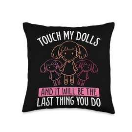 Doll Collector Collecting Enthusiast Doll Restoration Love Throw Pillow