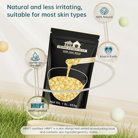 Lifestance - Perlas de cera de miel, 1 libra de perlas finas de cera para depilación para cara, cejas, bikini brasileño, piel sensible en casa para mu