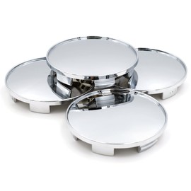 RhinoTuning 4 Pcs Set 68mm center hub cap 61.5mm wheel caps car centre cap 2.68in wheel caps wheel center cap for 654F (silvery)