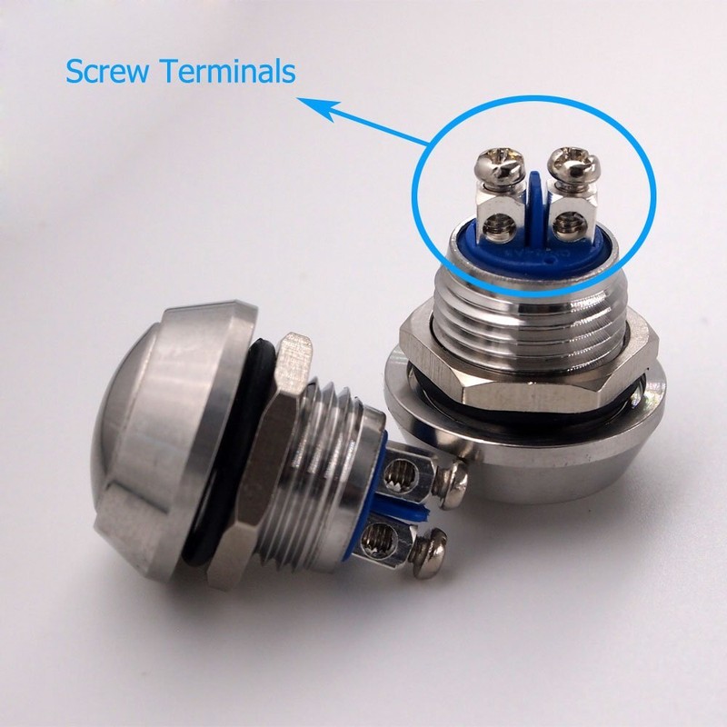 Momentary Push Button Switch, URTONE UR123, 1NO SPST DC/AC 36V