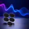 5Pcs Black Replacement Microphone Sponge Wind Shield Windscreen Foam Cover
