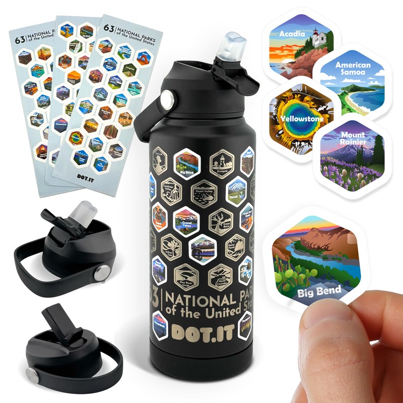 National Parks Water Bottle [2024 Edition] – 32oz Insulated Stainless