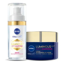 Kit - Nivea Luminous 630 Antimanchas Serum  Crema De Noche                                                                                            