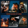 NIGHTEYE 2000LM LED Rechargeable Headlamp 6 Mode Light Waterproof for