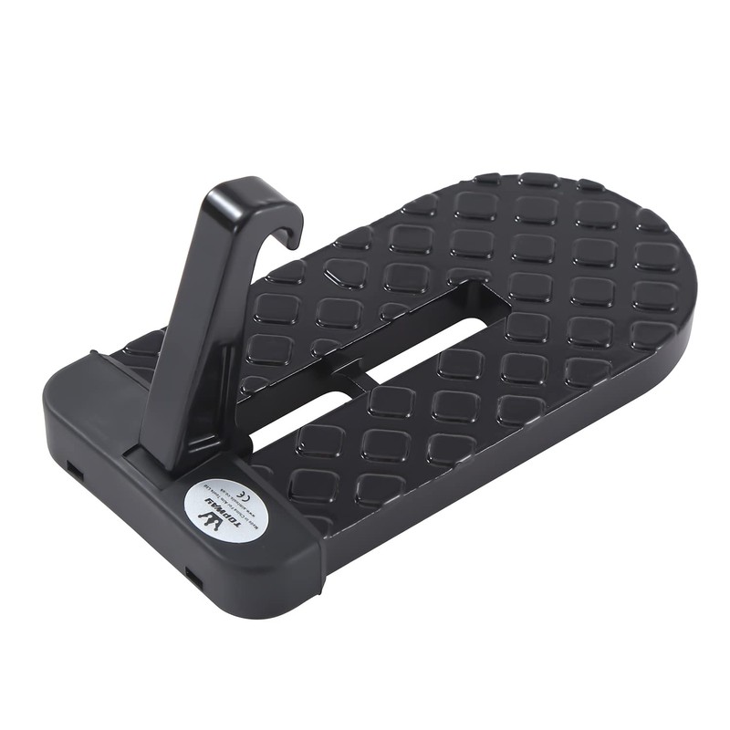 TOPWAY Car Doorstep Foot Folding Pedal 2Pcs, Max Loading Capacity