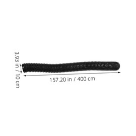 CORHAD Thickened Aluminum Pipe for Dryer Vent Tube Ventilation Hose 100mm Standard Space Saving Easy Install