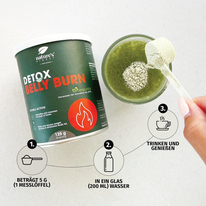 Nature's Finest by Nutrisslim Detox Belly Burn: Abnehmmittel und Entgiftung
