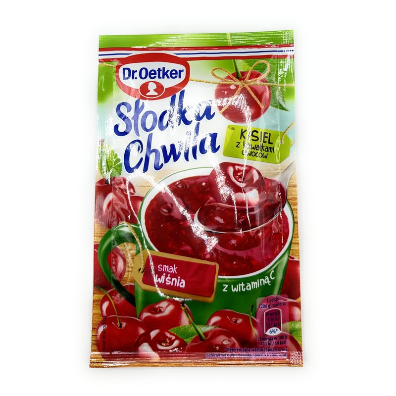 Dr Oetker Slodka Chwila Kisiel Cherry 5-pack 5x31.5g/5x1.1oz Eastern European
