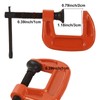 Abuff 1 Inch C-Clamp Set, 12-Pack Iron C Clamp Heavy