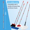 4-Section Spin Mop Replacement Handle，2.5-to-5 Foot Mop Stick Compatible with