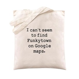 WINGZOO Canvas Shoulder Tote Bag for Men Women - Retro Graphic Unisex Reusable Grocery Bags