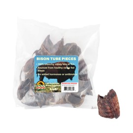 Great Dog Bison Tube Pieces (Trachea) - 1 Pound Bag