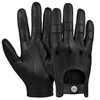 GSG Men Leather Gloves Black Driving Cycling Touchscreen Motorcycle Unlined