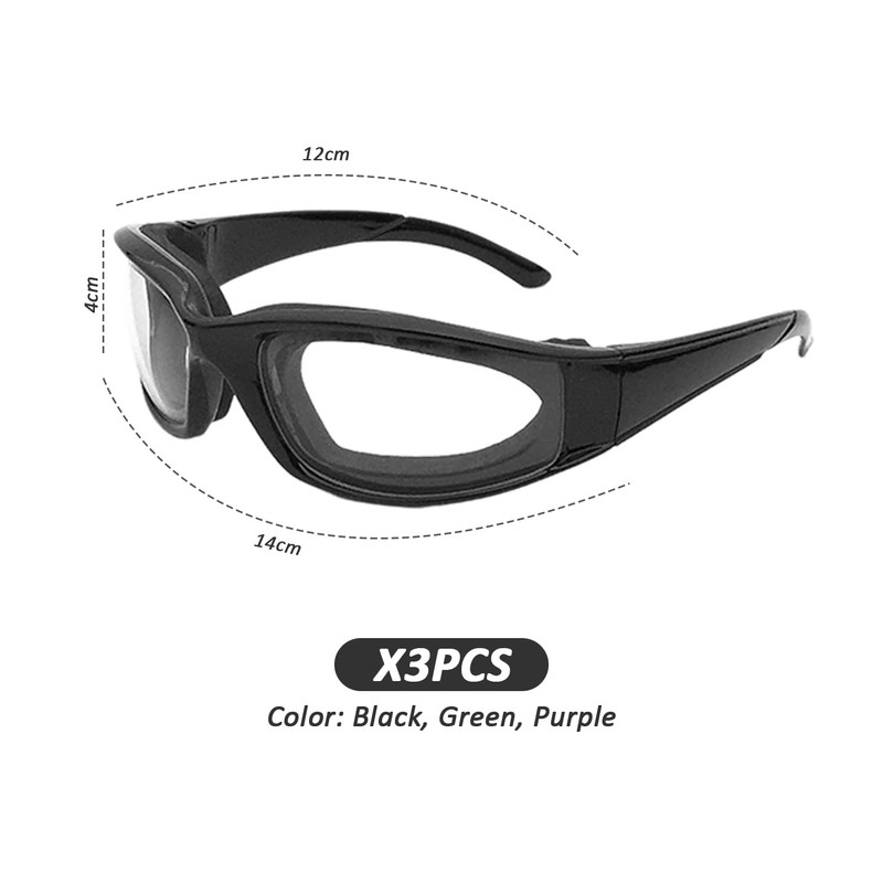 3 Pieces of Onion Chopping Glasses, Kitchen Goggles, Splash Protection