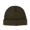 Ted Baker Men's Khaki MXH-Benit Ribbed Knitted Beanie Hat
