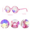 MEISH 2 Pieces Kaleidoscope Glasses Fashion Multi-edge Glasses Rainbow Sunglasses