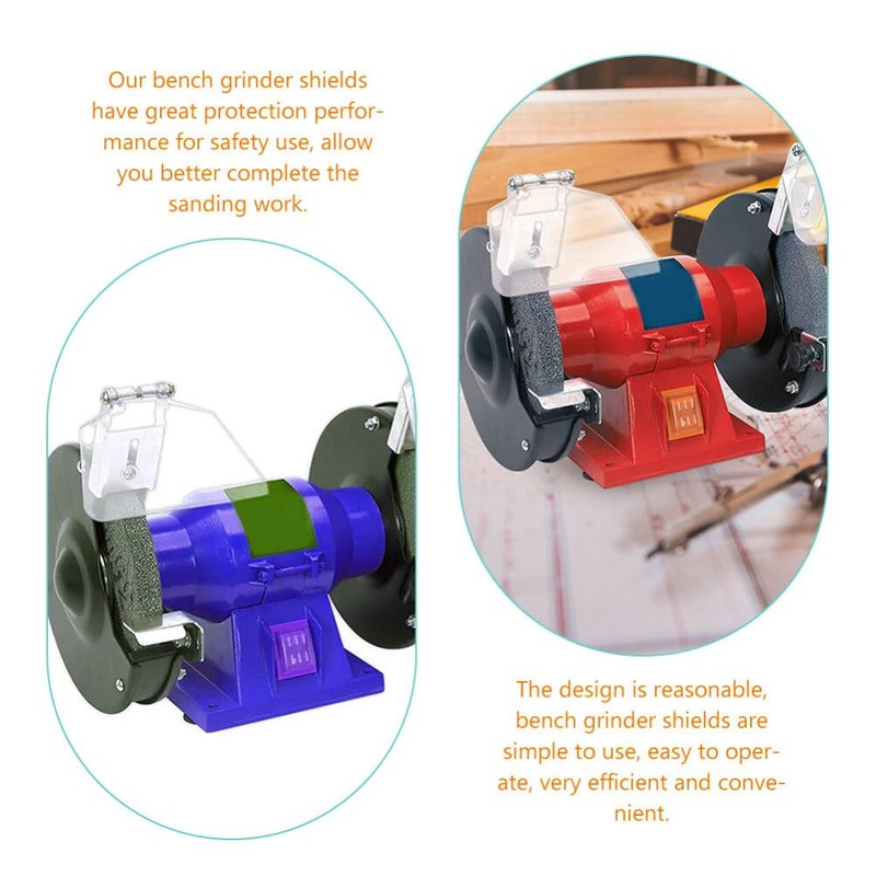 TEHAUX Bench Grinder Eye Shield Replacement with Screws Stable Bench