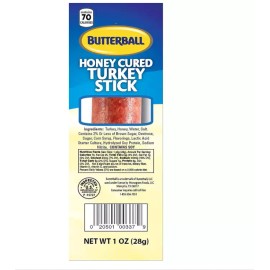 Sticks Butterball Honey Cured Turkey Sticks 1 oz Stick - Box of 20