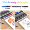 Peakness Dual Brush Pen Set, Felt Tip Pen Set, 24