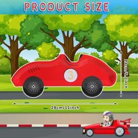 Chivertion 25 Pack Race Car Paper Plates Disposable Number 1-5 Vintage Racing Car Party Plates Race Car Birthday Party Decorations Race Car Tableware for Baby Shower Party Supplies