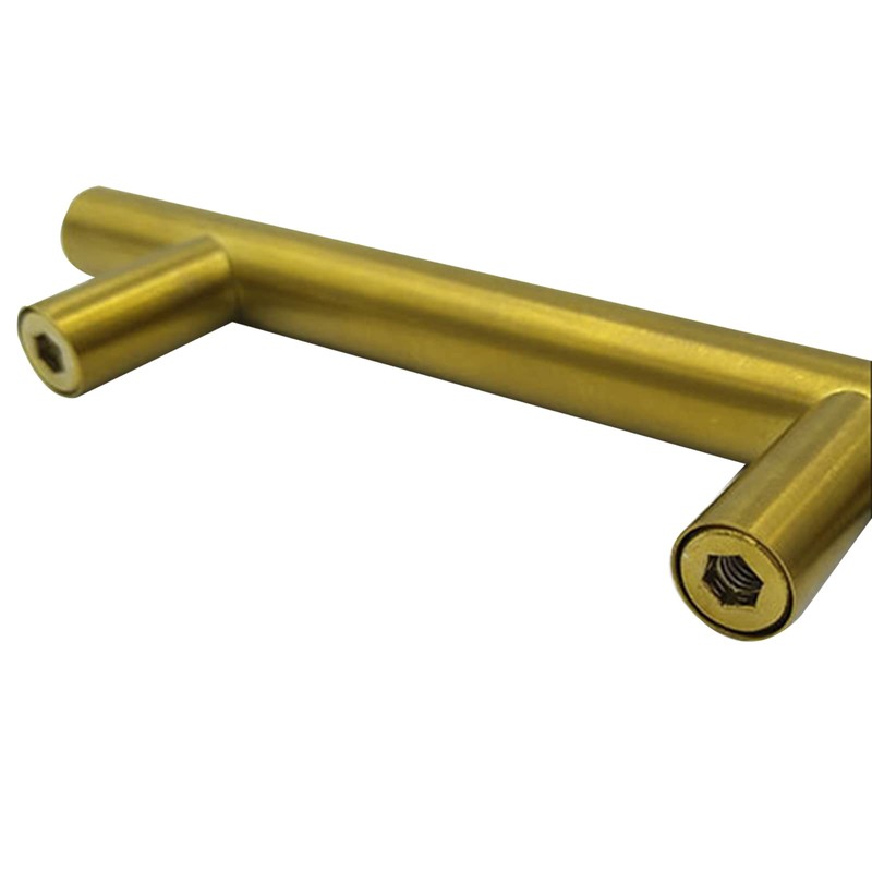 AcbbMNS 20Pcs Gold Kitchen Cabinet Handles 96mm Hole Center, Brushed