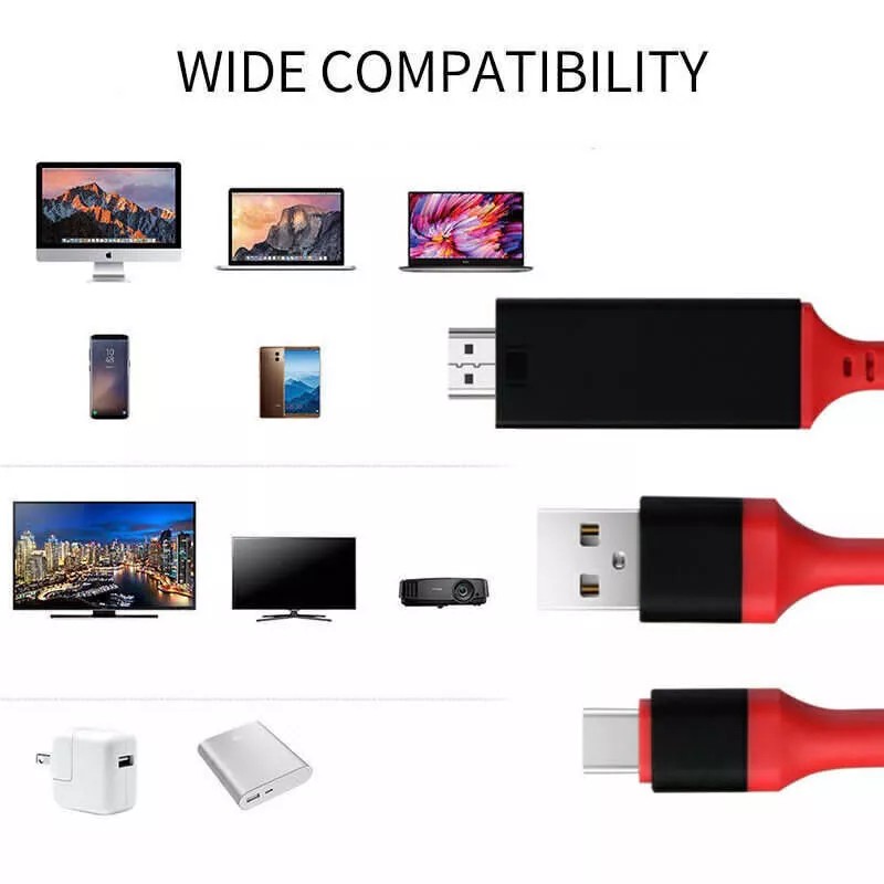 Universal MHL USB-C Type C to HDMI USB A HD