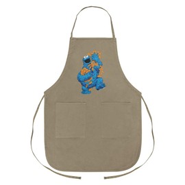 GRAPHICS & MORE Sesame Street Vintage Cookie Monster Apron with Pockets