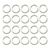 20 Pack 0.75 Inch Keychain Clips，Round Small Carabiner Clip for
