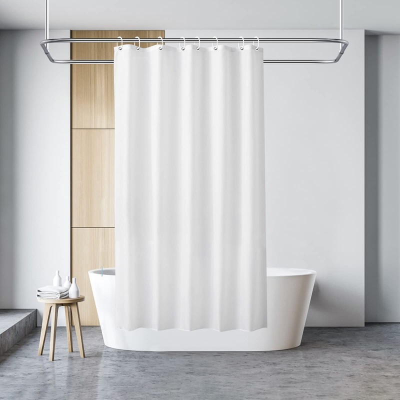Carttiya Anti-Mould Shower Curtain, EVA Bath Curtain, No Odours, BPA-Free,
